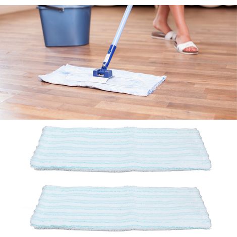 Convient aux lingettes de rechange LEIFHEIT pour balais à franges mains libres, pour sols carrelés et chiffons de nettoyage. (1/5)