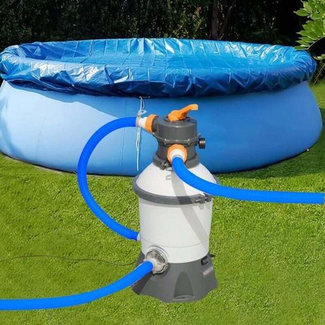 Tuyau de rechange pour piscine 32 mm Tuyau de rechange pour pompe de piscine avec colliers de serrage en acier inoxydable de qualité supérieure Tuyau de piscine avec manchons de diamètre 32 mm (1/4)