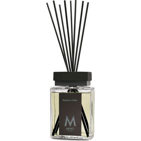 Muhà Luxe Perfume Diffusore Ambiente con Bastoncini Acqua e Sale 1.000 Ml