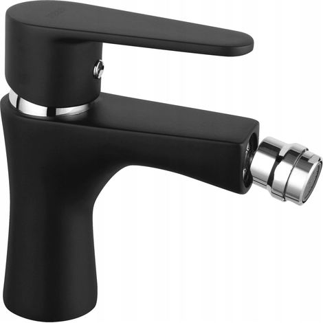 Algeo Black Waschtischmischer in Schwarz für Bidet