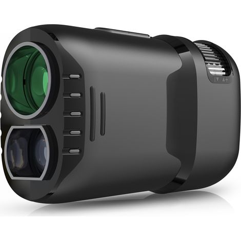 Télémètre de golf 800 m/1000 m/1200 m, grossissement 6x, chargement USB, avec indicateur de pente, de distance et de vitesse pour les activités de plein air comme le golf, la chasse et la randonnée.