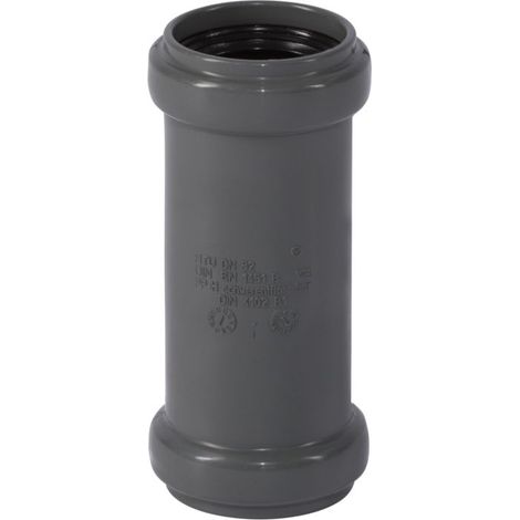 Le Sanitaire – Manchon coulissant DN32 – Raccord d'évacuation PVC – Triple lèvre d'étanchéité – Pour eaux usées chaudes et froides (1/2)