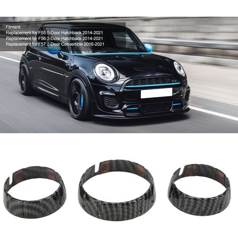 Cubiertas para perillas de aire acondicionado estilo fibra de carbono - 3 piezas - F55 F56 F57 (2014-2021) (1/5)