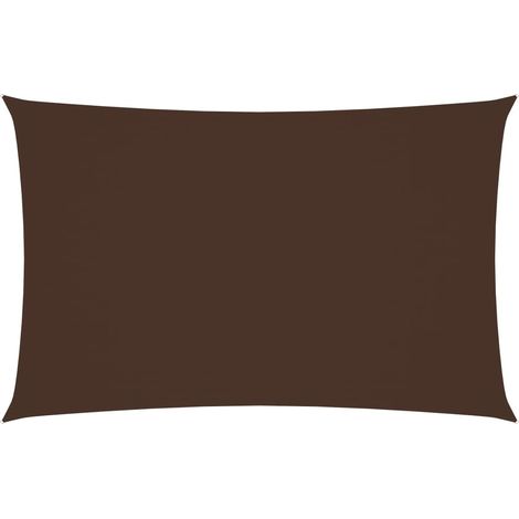 Ombrellone in tessuto vela rettangolare tessuto oxford 2 x 5 m marrone 020009634