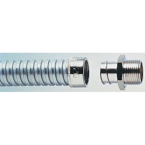 Raccord de gaine Adaptaflex M25, taille 25mm en Laiton, IP40 ( Prix pour Paquet de 10 )