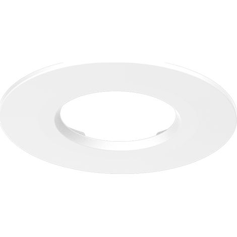 Collerette ronde fixe pour spot LED ECLAT II – Ø82 mm – IP20 – Compatible avec spots LED – Finition blanche en PC – Miidex Lighting