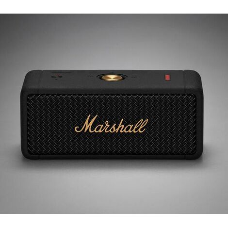 MARSHALL EMBERTON Marshall Haut-Parleur Bluetooth Sans Fil Extérieur Étanche Portable Audio Subwoofer Noir Or (1/4)