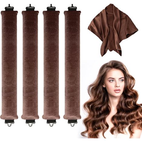Rizadores de pelo sin calor, rizador de pelo sin calor, cinta rizadora para secado nocturno, rizadores de pelo para todo tipo de cabello (1/5)