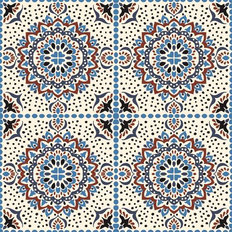 Escritorio de exterior tipo oxford - Motiv Blumen-Mandala I DR176 (1/5)