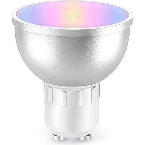 Ampoule intelligente LED, GU10, WiFi, RGBW, 5W, 500 lm, lumière/couleur réglable via Internet (1/5)