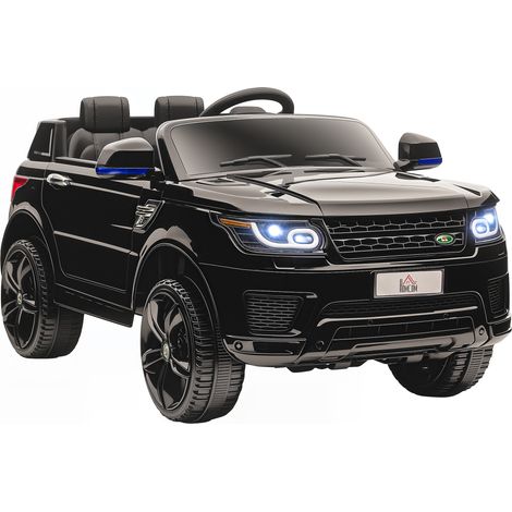 Voiture électrique enfants 12V double moteur vitesse réglable noire véhicule électrique enfant sécurisé et confortable