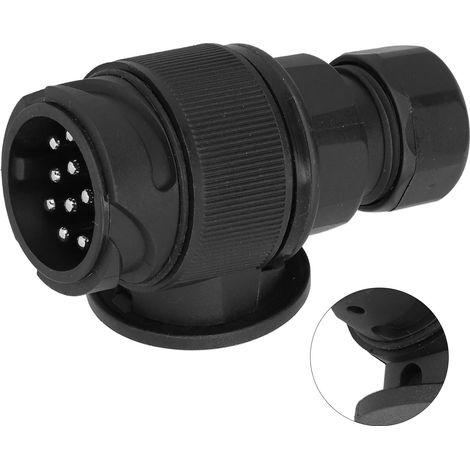 Adaptateur prise remorque 12V EU étanche 13 broches pour camion caravane connecteur faisceau câblage prise femelle (1/5)