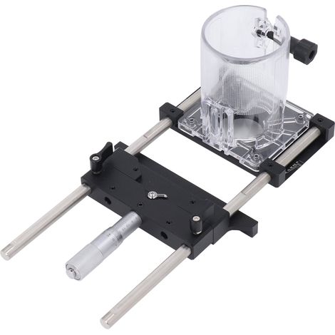 Gabarit de cannelure de routeur en alliage d'aluminium, précision de 0,01mm, plage de 0 à 18mm, 65mm pour les projets de menuiserie (1/5)