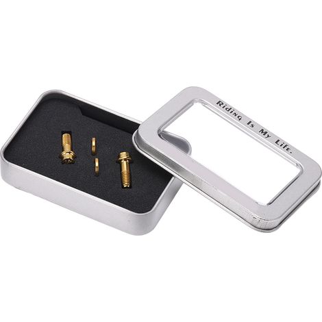 Ensemble de 4 vis titane pour disque frein Sram - Amélioration vélo route - Vis de fixation RT121 Doré (1/5)