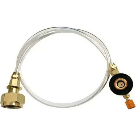 Adaptateur de recharge de propane pour réchaud de camping extérieur, brûleur, coupleur pour bouteille plate de GPL, adaptateur de conteneur, tube métallique durable, réchauds de cuisine portables