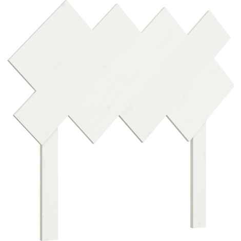 Maison Exclusive - Kopfteil Weiß 92x3x81 cm Massivholz Kiefer