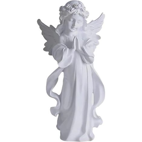 Statues d'anges, anges du cimetière, statues de résine blanche, pendentifs décoratifs, utilisés pour la décoration de la maison, les jardins, les mariages, Noël, etc. (1/5)