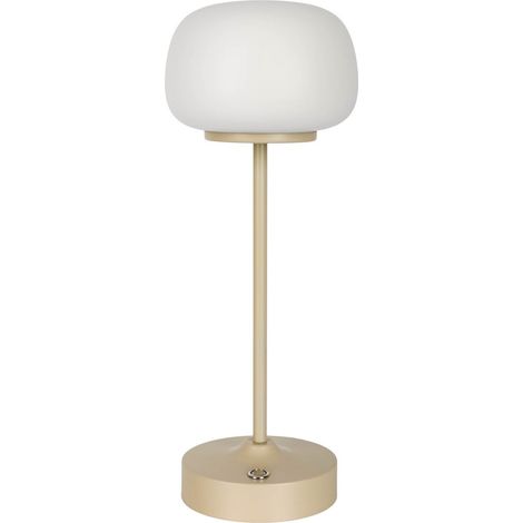 Naeve PINA Lampe de table LED intégrée rechargeable à intensité variable beige 2800 K avec capteur tactile (1/4)