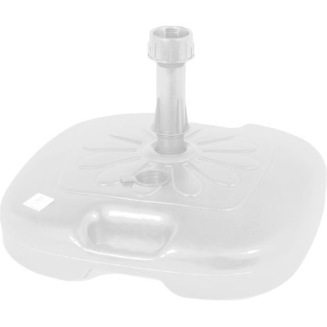base per ombrellone in plastica bianco 45x45 cm ø 32 mm