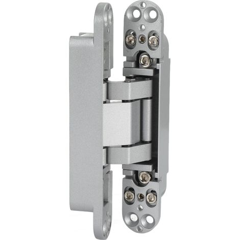 Verstellbare Türbänder, 180° Öffnungswinkel, 3D-Klappband mit Inbusschlüssel und Schrauben für Holztüren, Tragkraft 40 kg, silber (1/5)