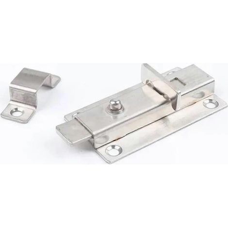 10 cm (4 Zoll) großer Schiebetürriegel aus Edelstahl für Holztüren, robuste Stahlkonstruktion, garantierte Sicherheit (1/5)