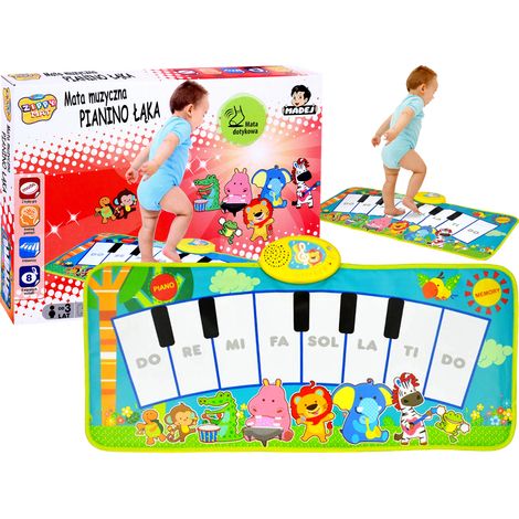 Tapis tactile interactif Piano musical Piano prairie Sauter et jouer (1/5)