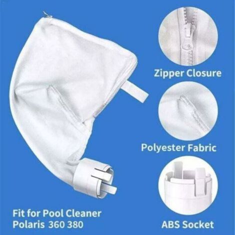 Sac Filtrant de Remplacement - Pour Robot Nettoyeur de Piscine - Compatible Polaris 360 et 380 - Polyester Haute Résistance - 1 Pièce (1/4)