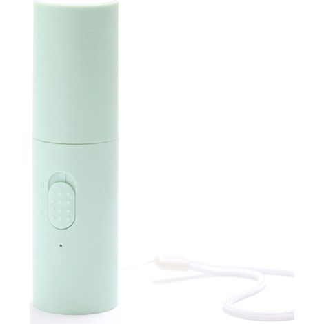 Ventilador portátil de mano, plegable, recargable por USB, de tamaño reducido y 2 velocidades, ideal para interiores, exteriores y viajes.