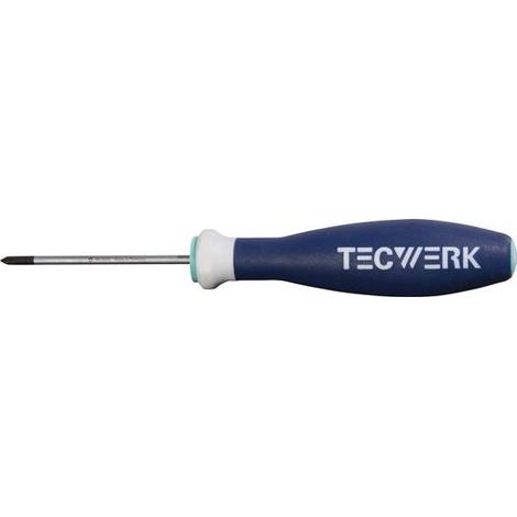 TECWERK Schraubendreher Gr.PH 0 Klingen-L.60mm 3K-Griff Rundkl.TECWERK