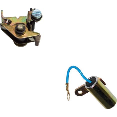 Kit allumage compatible avec Peugeot 103 : condensateur étoile + rupteur vis platinées moto mobylette scooter