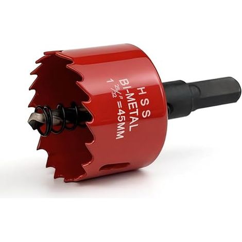 Hole Saw, 45 mm, Hole Saw, Shank Adaptor and Drill (1/5)
