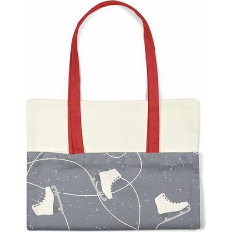 Sac Shopping - Tote Bag En Coton Réutilisable - 34 x 40 cm - Anse 30 cm - Pour Courses Et Usage Quotidien - 1 Pièce (1/4)