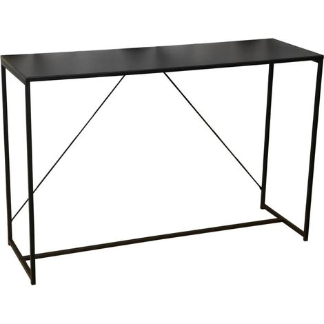 Console d'Entrée en Métal Noir - 120cm (1/5)