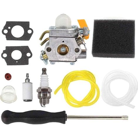débroussailleuse Carburateur avec Filtre à Air Tournevis de Réglage pour Ryobi RBC30SESA RBC30SBSA RHT2660DA RLT30CESA RLT30SESA RPR3025JA Remplacer ZAMA C1U-H60D C1U-H60E (1/5)