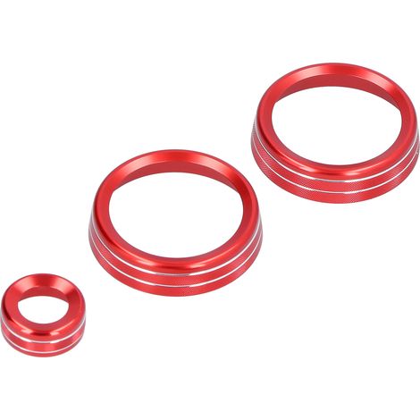 Modification du véhicule : Land Rover Defender 2020-2021, cache rouge pour le bouton de volume de la climatisation de la console centrale. (1/5)