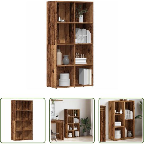 Bücherregal Altholz -  Bücherregal Altholz-Optik 66x30x130 cm Holzwerkstoff (1/5)