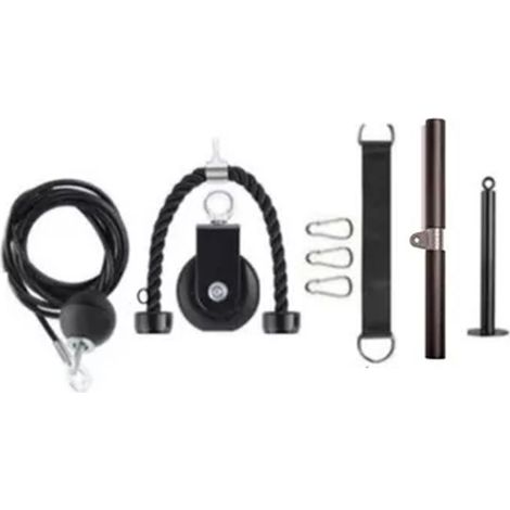 Système de poulies à câbles pour musculation à domicile : accessoires et accessoires pour la musculation des avant-bras et des épaules. (1/5)