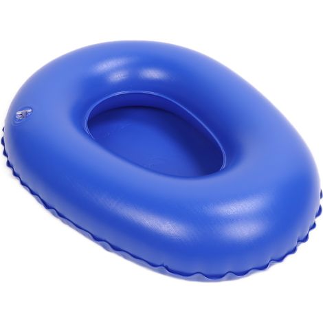 Bassin de lit gonflable à air, souple, haute densité, portable, pour personnes âgées et patients alités, bleu (1/5)