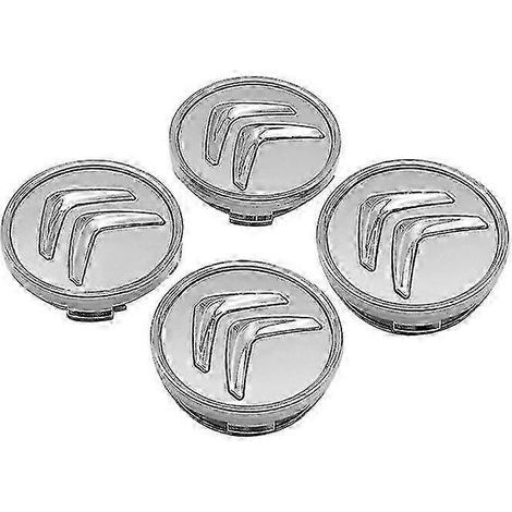 Lot de 4 enjoliveurs centraux pour Citroën C2, C3, C4, C5, C1, Elysée, GX, Picasso, Saxo, Cactus, DS3, DS4, DS6 YoGu (1/2)