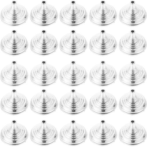 Lot de 30 supports de drapeau de table, de bureau ou de bureau. Petits supports de drapeau, mini-supports de drapeau pour bureau.-5.50X5.50X3.50CM-Silver (1/4)