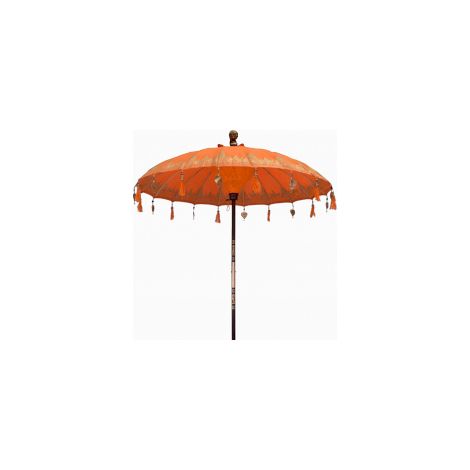 Parasol de Patio Bali - Coton - Décor Orange - 2m- Vendu par 1