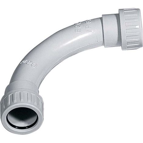 Curve stagne a 90° ip65 per tubo rigido diametro 25 - 2 pz