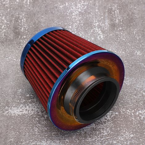 76 mm / 2,99 Zoll modifizierter Luftfilter mit Pilzkopf aus Aluminiumlegierung, rot (1/5)