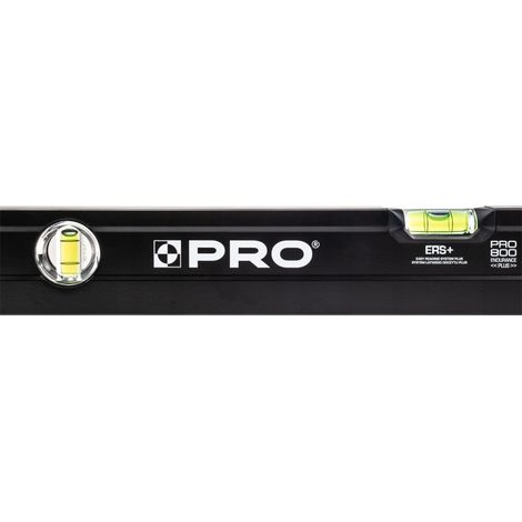 Livella PRO800, nera, livella fresata su un lato, 60 cm (1/5)
