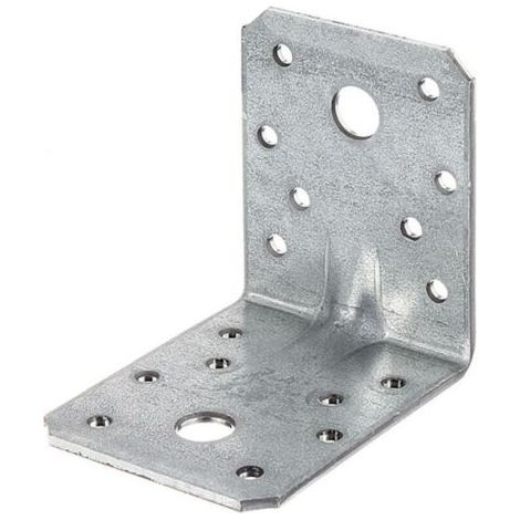 Lot de 12 équerres Galvanisé GAH , 70x70x55 mm