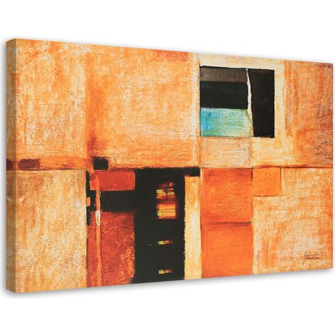 Cadre déco Abstrait Orange 100x70 (1/5)