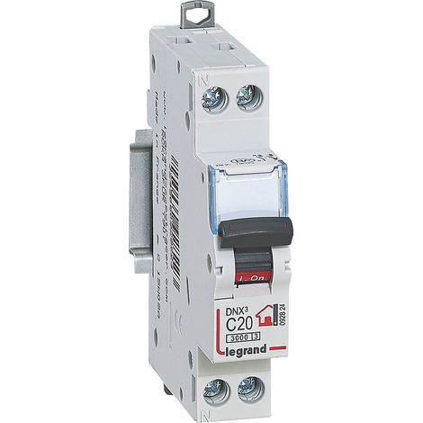 Legrand - Disjoncteur Phase + Neutre - 20A - bornes à vis - 1 module