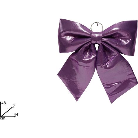 FIOCCO METALLIZZATO VIOLA DIMENSIONE 44 CM
