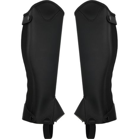 Halbchaps aus Super Fiber PU-Leder, Reitschutz für Erwachsene, Größe S (1/5)