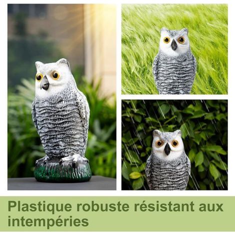 Hibou Effaroucheur - Plastique Robuste - Pour Balcon Jardin Verger Toit - Résistant Aux Intempéries - 1 Pièce (1/5)